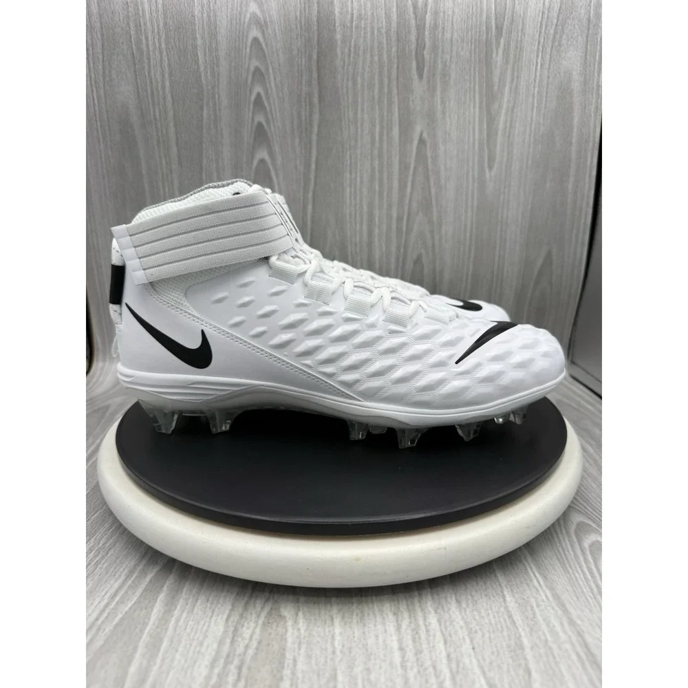 Nike Force Savage Pro 2 Mens Size 11 White Black Football Cleats AH4000-100 NEW
